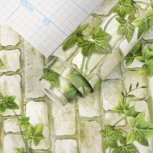 Waterproof Vinyl Scenery Brick Design Wall Paper Home Decoration PVC Wall Decor Self Adhesive Peel and Stick Wallpaper