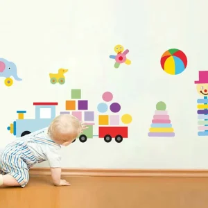 Waterproof Vinyl Wall Sticker Baby Nursery Decoration Child Room Self-Adhesive Peel Wallpaper Vinyl Wall Sticker for Kids
