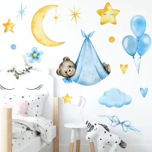 Waterproof Vinyl Wall Sticker Baby Nursery Decoration Child Room Self adhesive Peel Wallpaper Vinyl Wall Sticker for Kids