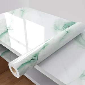 Waterproof Wallpaper Self Adhesive Wallpaper for Kitchen Bathroom Durable Heat Resistant Countertop Easy Installation
