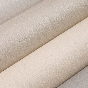 Waterproof White Wallpaper Geometric Pattern Residential Spaces Soundproof Fireproof Wallcovering High Durability