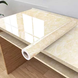 Waterproof Wrinkle Resistant Marble Design Self-adhesive Pvc Film for Cabinet Decoration