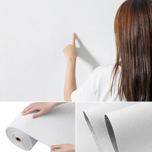 Waterproof moisture-proof wall decoration thickened 3D pattern linen wall sticker roll material