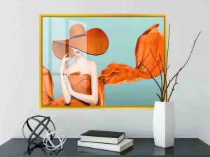 Wedding Photography Light Luxury Orange Wallpaper Moisture Proof Anti Static Mould Proof Water Resistant Wall Mural for Living