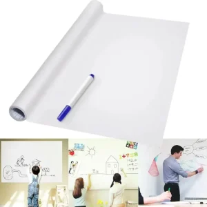 White Board Wallpaper Self Adhesive Whiteboard Contact Paper Sticky Whiteboard Sticker Wall Decal on Wall Table Doors