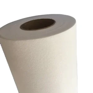 White Durable No Texture Plain Non Woven Glass Fibre Prepainted Tissue for Smoothing and Reinforcing Wall or Ceiling Surface