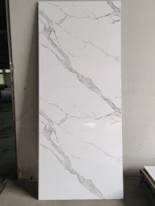 White Marble 1m PVC Shower Wall Panel