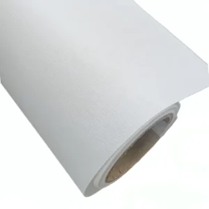 White Matte Printable Wallpaper Roll Striped Texture Waterproof Non-woven Material for UV Latex Eco Solvent Digital Printing