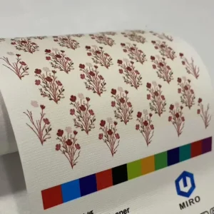 White Printable PVC Vinyl Wallpaper Roll 1.07*50M Waterproof Embossed for UV Latex Eco Solvent Printing