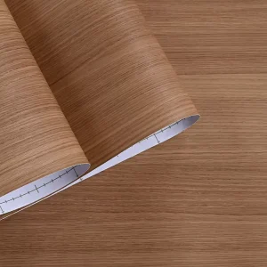 White Self Adhesive Vinyl Wallpaper Roll Thick Wooden Grain Texture Faux Wood Furniture Renovation Sticker for Kitchen