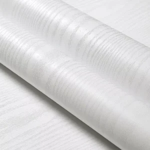 White and Black Wood Grain Wallpaper PVC Decorative Cabinet Films Self Adhesive Wallpaper for Background Steel Plate Decoration