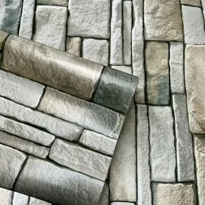 Wide 45cm Wood Wallpaper No Damage Removal Wipe Clean Wallpaper for Living Room Kitchen