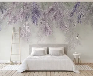 Wide Format PVC Free Embossed Texture Printable Wallpaper
