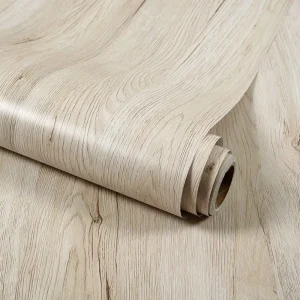 Wide Wood Decor for Furniture Waterproof Vinyl Self Adhesive Kitchen Cabinet Door PVC Wallpaper Decor Protective Film