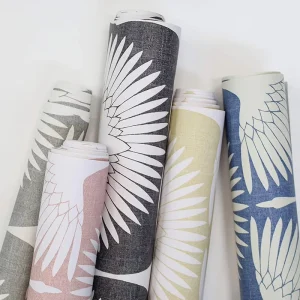 Wild Goose Pattern PVC Self-Adhesive Wallpaper in Stock Custom Colors Peel & Stick Nature Theme Decor