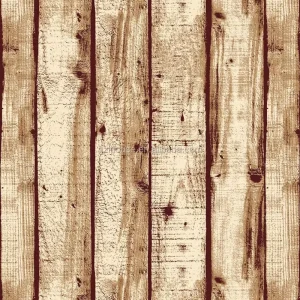 Wood Decorative Vinyl Wallpaper 3D PVC Wallpaper