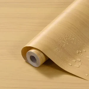 Wood Grain Kitchen PVC Explosion proof Decor Wallpaper UV Sheet Modern Apartment Indoor Design Durable Decorative Films Roll