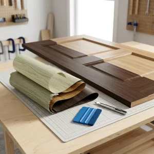 Wood Grain Matte Pvc Film for Vacuum Door and Furniture Overlays