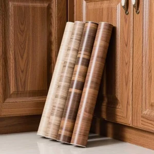 Wood Grain PVC Film Peel and Stick PVC Decorative Film for Furniture and Door