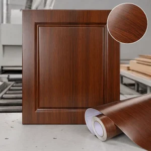 Wood Grain PVC Self adhesive Wallpaper Waterproof Explosion proof Wall Furniture Decorative Film Geometric for Kids Apartments