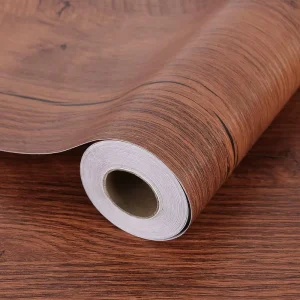 Wood Grain Peel and Stick Wallpaper Self Adhesive Rustic Removable Contact Paper Plank for Countertop Cabinets Vinyl Film