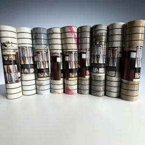 Wood Grain Small Groove 3D Wall Panel Self-Adhesive Wall Sticker Thickened Resistant PVC Slat Wallpaper for Wall Ceiling