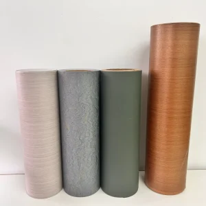 Wood Pattern PVC Lamin for Wallpaper for Wall Plywood Water Proof Durable Interior PVC Film