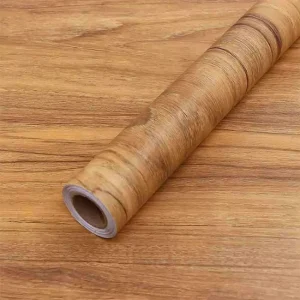 Wood Wallpaper Peel and Stick Wall Paper Light Wood Grain Contact Paper for Cabinets Self Adhesive Wallpaper Rolls Removable