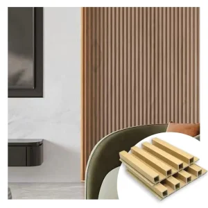 Wooden Grain Pvcwpc Wall Panel Others Wallpapers Wall Panels Modern Wood Plastic Composite Wallpaper Waterproof Pingyun or Oem