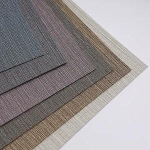 Woven Texture Solid Color Waterproof Eco Friendly Heavy Duty Wallpaper for Hotel Home Bedroom Dining Hospital Use