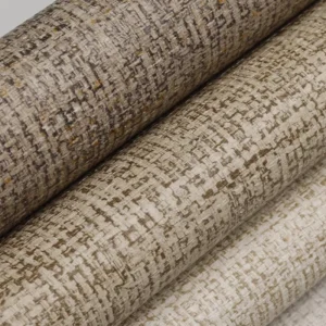 Woven Texture Vinyl Fabric Back Luxury Wallpaper Fireproof Functional Wall Decor Home House Decoration Interior