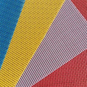 Woven Vinyl Fabric UV Resistant Fire Resistant Anti-Mildew PVC Coated Polyester Mesh Fabric for Truck Cover