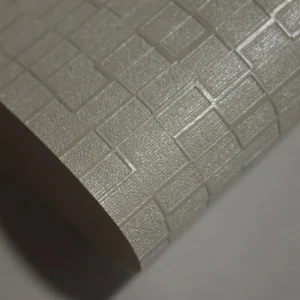YMJ 001 Modern Wall Decor Wallpaper Rolls Waterproof Plain Grey Textured Fabric Backed Vinyl for Cement Hotels