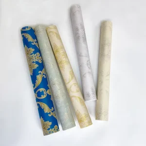 复古优雅欧式条纹格子图案印花无纺布隔热餐厅酒店背景墙