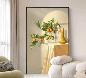 现代艺术花卉高饱和度绘画 静物欣赏墙装饰画
